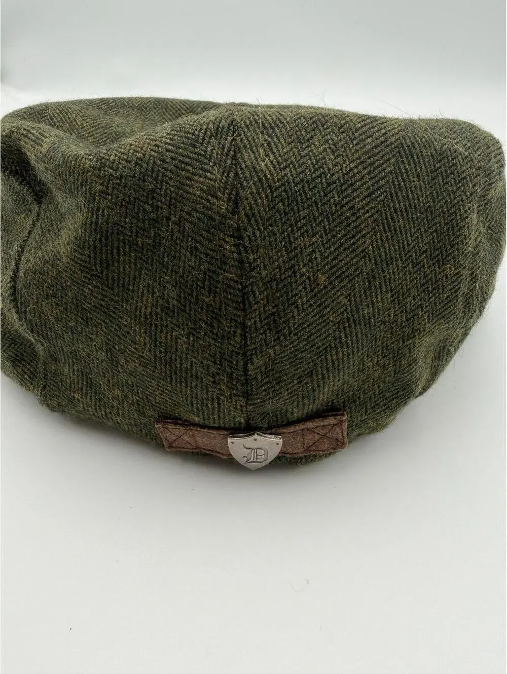 VTG DPC 1921 Wool Blend News Boy Hat Green